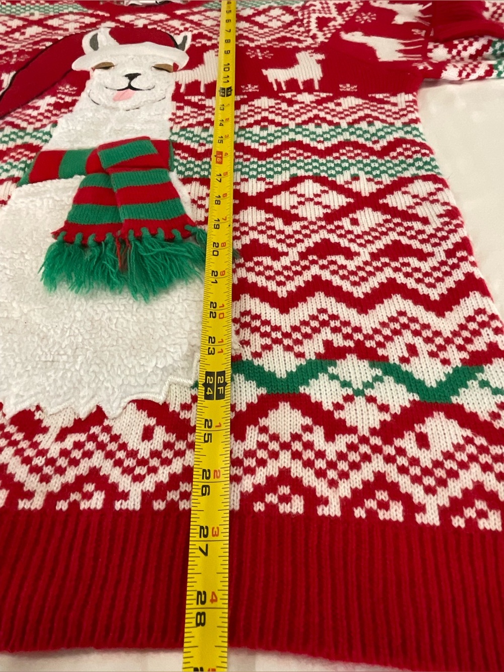 Jolly Sweaters Ugly Christmas Sweaters Llama Santa Women’s L/G - Picture 5 of 6